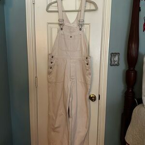 GAP Premier Women Standard Cream Full-Length Overalls